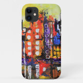 Kleurrijke Abstracte originele kunst Case-Mate iPhone Case (Achterkant)