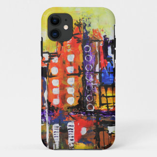 Kleurrijke Abstracte originele kunst Case-Mate iPhone Case