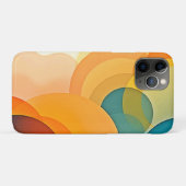 Kleurrijke Abstracte overlappende cirkels Case-Mate iPhone Case (Achterkant (horizontaal))