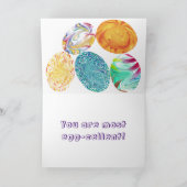 Kleurrijke Abstracte paaseieren Wenskaarten Feestdagen Kaart (Binnen)