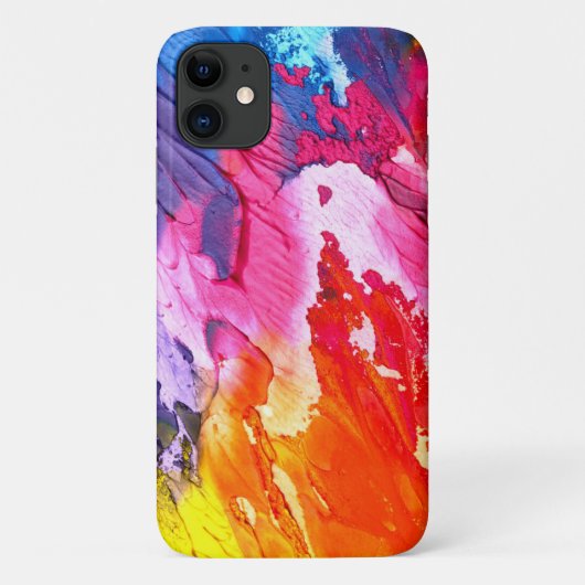 Kleurrijke Abstracte Paint Custom Case-Mate iPhone Case (Achterkant)