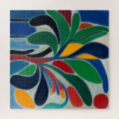 Kleurrijke Abstracte Palmboom Legpuzzel (Horizontaal)