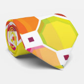 Kleurrijke abstracte partij stropdas (Opgerold)