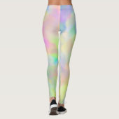 Kleurrijke Abstracte Pastels Leggings (Achterkant)
