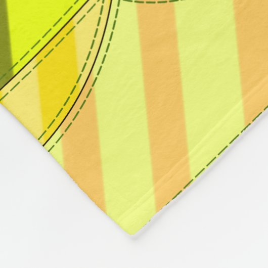 Kleurrijke Abstracte Patchwork Kat Fleece Deken (Hoek)