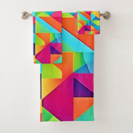 Kleurrijke Abstracte Patronen Bad Handdoek