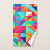 Kleurrijke Abstracte Patronen Bad Handdoek (Handdoek)
