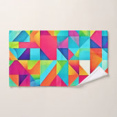Kleurrijke Abstracte Patronen Bad Handdoek (Handdoek)