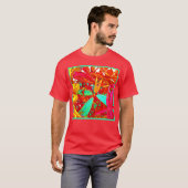 Kleurrijke Abstracte Patronen T-shirt (Voorkant volledig)