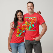 Kleurrijke Abstracte Patronen T-shirt (Unisex)