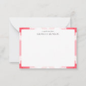 Kleurrijke Abstracte Patroon Art gepersonaliseerd Notitiekaartje (Voorkant)