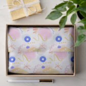 Kleurrijke abstracte patroon met speelse  tissuepapier (Geschenk)