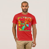 Kleurrijke Abstracte Patroon T-shirt (Voorkant volledig)