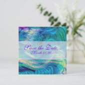 Kleurrijke Abstracte Pauw Kunst Aankondigingen (Staand voorkant)