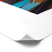 Kleurrijke Abstracte Peacefull Forest Creek Fantas Poster (Hoek)