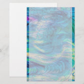 Kleurrijke Abstracte peacock Art Stationery Briefpapier (Voorkant / Achterkant)