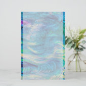 Kleurrijke Abstracte peacock Art Stationery Briefpapier (Staand voorkant)