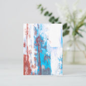 Kleurrijke abstracte penseelstreek achtergrond  briefkaart (Staand voorkant)
