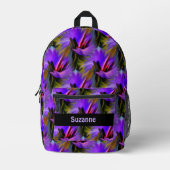 Kleurrijke Abstracte penseelstreken gepersonalisee Bedrukte Rugzak (Voorkant)