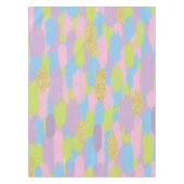 Kleurrijke Abstracte penseelstreken Patroon Monogr Tafelkleed (Voorkant)