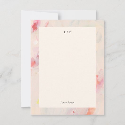 Kleurrijke, Abstracte, persoonlijke flatpanel-kaar Kaart (Voorkant)