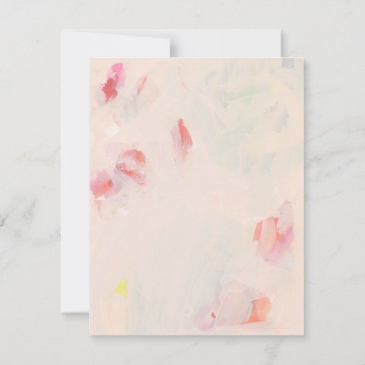 Kleurrijke, Abstracte, persoonlijke flatpanel-kaar Kaart (Achterkant)