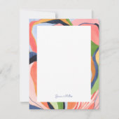 Kleurrijke, Abstracte, persoonlijke flatpanel-kaar Kaart (Voorkant)