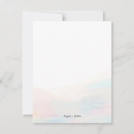 Kleurrijke, Abstracte, persoonlijke flatpanel-kaar Kaart (Voorkant)