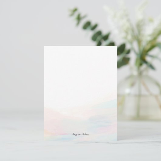 Kleurrijke, Abstracte, persoonlijke flatpanel-kaar Kaart (Staand voorkant)