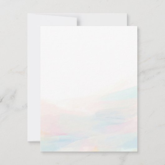 Kleurrijke, Abstracte, persoonlijke flatpanel-kaar Kaart (Achterkant)