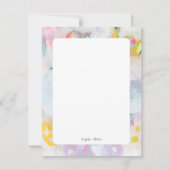 Kleurrijke, Abstracte, persoonlijke flatpanel-kaar Kaart (Voorkant)