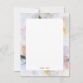 Kleurrijke, Abstracte, persoonlijke flatpanel-kaar Kaart (Voorkant)