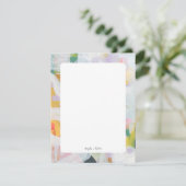 Kleurrijke, Abstracte, persoonlijke flatpanel-kaar Kaart (Staand voorkant)