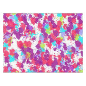 Kleurrijke Abstracte plakband verf, rood en Paars Tafelkleed (Voorkant (Horizontaal))