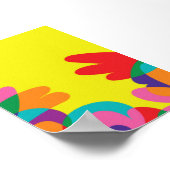 Kleurrijke Abstracte Plant Illustratie – Levendige Poster (Hoek)