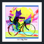 Kleurrijke Abstracte Pop Art Cat Rijden Fiets Poster<br><div class="desc">Dit afbeelding van een kat die op een pop fietst is gemaakt met behulp van kunst stijl. De titel die ik heb gekozen is "Cat's Daily Rider",  maar je kunt het veranderen. Het afbeelding heeft een hoge resolutie van 7168 x 7168 ppi en is te downloaden.</div>