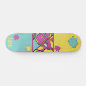 Kleurrijke Abstracte Pop Kunst Persoonlijk Skatebo Persoonlijk Skateboard (Horizontaal)