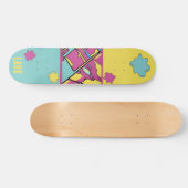 Kleurrijke Abstracte Pop Kunst Persoonlijk Skatebo Skateboard (Horizontaal)