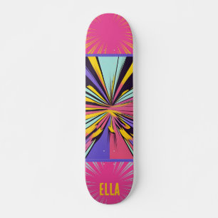 Kleurrijke Abstracte Pop Kunst Persoonlijk Skatebo Skateboard