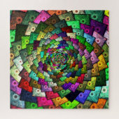 Kleurrijke Abstracte Pop Kunstzonnebloemen Legpuzzel (Horizontaal)