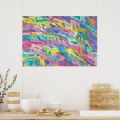 Kleurrijke Abstracte Poster afdrukken (Keuken)