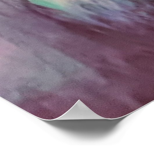 Kleurrijke Abstracte Prints schilderijen paarse (Hoek)