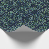 Kleurrijke Abstracte Psychedelische Draderige Gepu Cadeaupapier (Hoek)