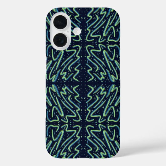 Kleurrijke Abstracte Psychedelische Draderige Gepu Case-Mate iPhone Case (Achterkant)
