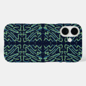 Kleurrijke Abstracte Psychedelische Draderige Gepu Case-Mate iPhone Case (Achterkant (horizontaal))