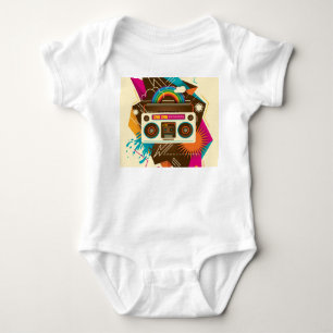 Kleurrijke Abstracte Radio Illustratie Romper