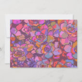 Kleurrijke Abstracte Rand Aangepaste Familie Foto Feestdagenkaart (Achterkant)