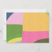 Kleurrijke Abstracte Rand Aangepaste Naam Meerkleu Bedankkaart (Achterkant)