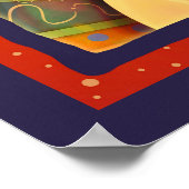 Kleurrijke Abstracte regenboog maken dingen gebeur Poster (Hoek)