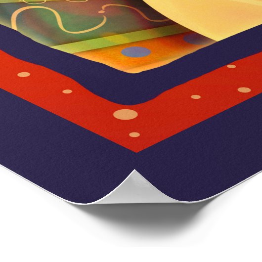 Kleurrijke Abstracte regenboog maken dingen gebeur Poster (Hoek)